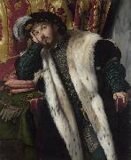 MORETTO da Brescia Portrait of Count Fortunato Martinengo Cesaresco oil